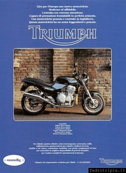 1991 Pubblicit Triumph Trident