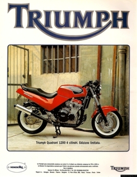 1992 Pubblicit Triumph Numero Tre Quadrant