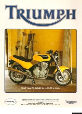 1992 Pubblicit Triumph Numero Tre Trident