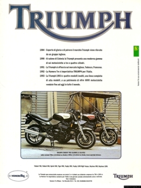 1993 Pubblicit Triumph Numero Tre Trident
