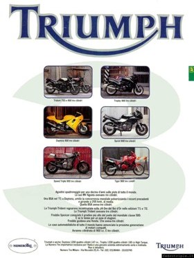 1993 Pubblicit Triumph Numero Tre Gamma